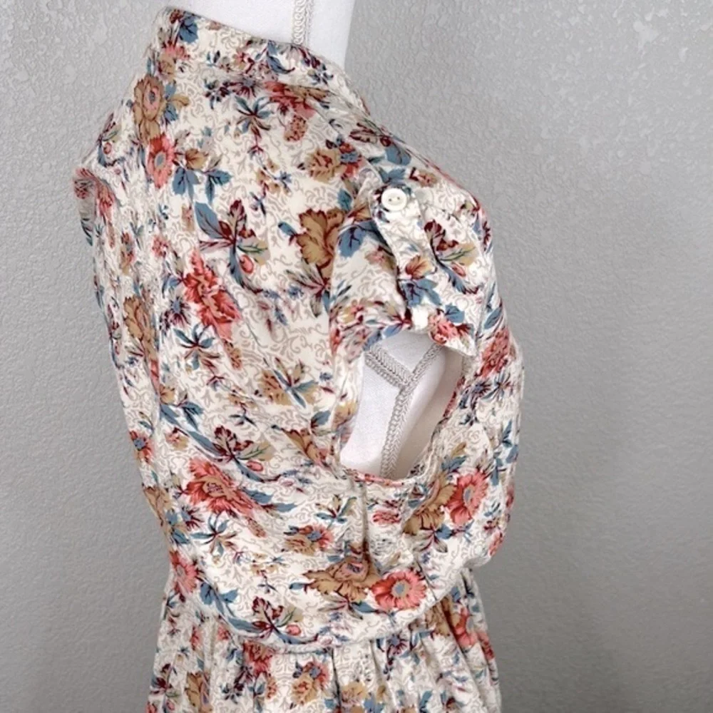 Forever‎ 21 Floral V-Neck Summer Midi Dress Size Small
